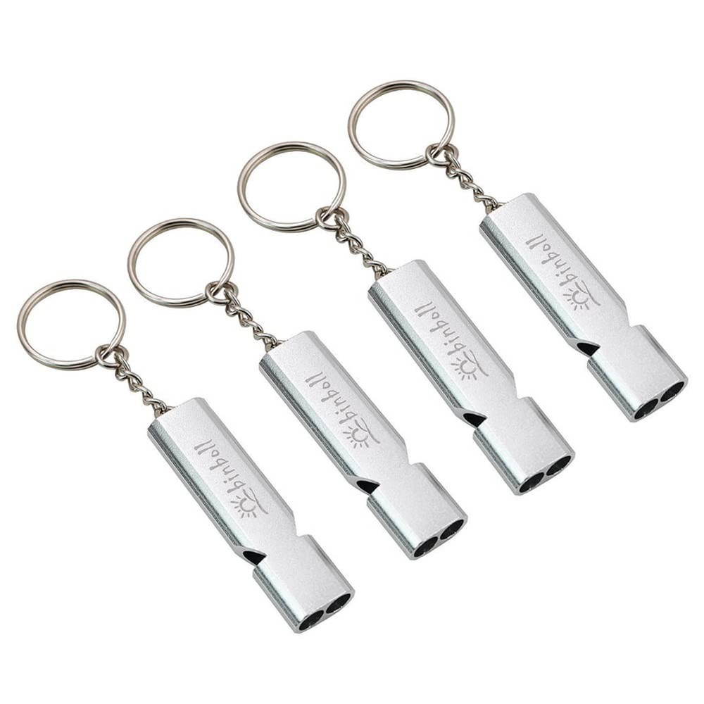 binboll survival whistle silver 4pack