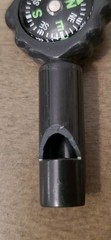 Multifunctional Keychain With Whistle And Compass Black And Green Survival