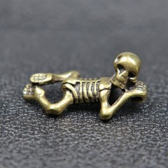 Brass Small Skull Baby Paracord Beads DIY Accessories Handle Lanyard Pendants