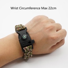 8 Pack Emergency Survival Bracelet with Whistle and Compass,Survival Kit,Wild…