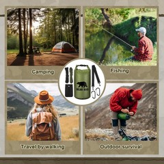 Foilswirl Bear Bag Food Storage System for Camping,10 L,Army Green