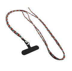 Adjustable Handmade Paracord Crossbody Phone Lanyard Carabiner Patch Holder Safe