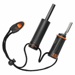 Gerber Survival Bear Grylls Fire Starter Kit Whistle Lanyard Water-Resistant