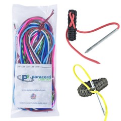 Paracord Planet Accent Cord Craft Kit – 10 Fun Colors per Pack – USA Made
