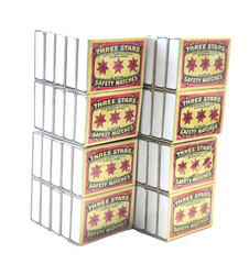 Three Stars 40 Bx Matches Cerillos 3 Estrellas Camping Outdoor Cooking Emergency