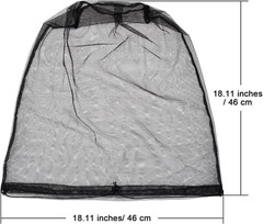 2 Pack Head Net Face Mesh Head Cover for Outdoor Lovers Protect from Fl