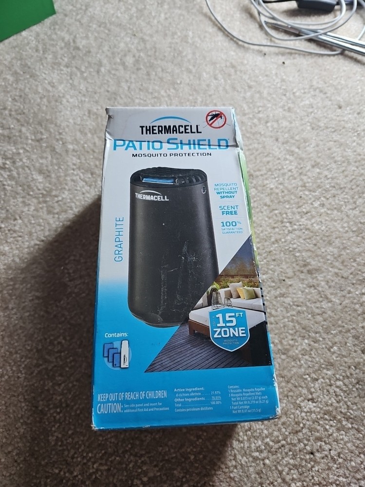 Thermacell Patio Shield Mosquito Protection Graphite Repellent Refillable Device