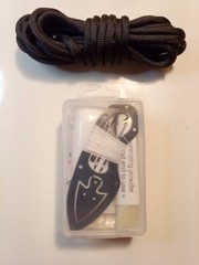 Mini Outdoor Survival Kit Knife Fishing Gear Fire Compass First Aid Paracord