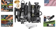 17-in-1 Luxury Survival Kit in Waterproof Case – Ultimate Gift for Adventurers