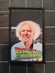 Biden 2″x3.15″ EDC patch hook backed. Queen of Hanks patch Back To The Basement
