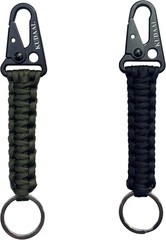 Paracord Keychain with Carabiner, Key Fob Braided Lanyard Keychain with