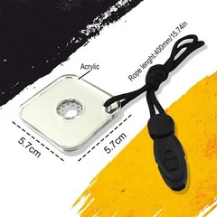 5 Pack Emergency Survival Signal Mirror, Multifunctional Outdoor Signal ST5506