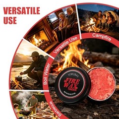 Survival Fire Starter Kit – Stainless Steel Tweezers for Clean Handling – Long