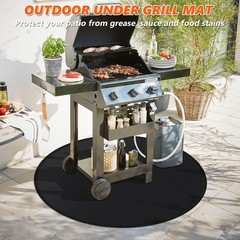 48» Fire Pit Mat for Solo Stove Bonfire, Double-Sided Fireproof Un… Fast Ship