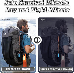 3/4 Pcs Emergency Whistle – Super Loud Survival Whistle with Lanyard for Safety