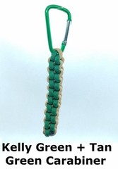 Paracord Keychain Fob – 550 Paracord w/ Carabiner Clip