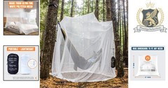 Ultra Large Mosquito Net with Carry Bag | 2 Openings, Ideal for Camping & Patio