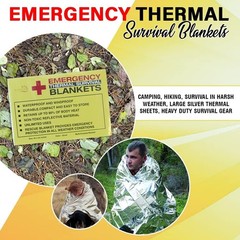 Lightweight 50 Pack Silver Thermal Blankets – Essential Gear for Adventurers