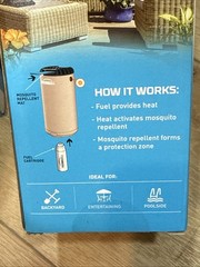 2 Pack Thermacell Patio Shield Riverbed Mosquito Repeller Scent Free 15ft Zone