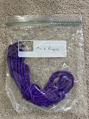 LOT OF 7 PURPLE Paracord Planet 550 7 Strand Paracord BLACK WHITE GRAY USA MADE