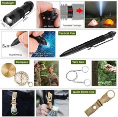 Tactical Emergency Equipment Survival Kit Outdoor Sport Hiking Camping SOS Tools