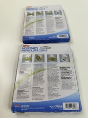2 Pack PIC Mosquito Repelling Coils 4 Coils Each total 8 Model C-10-12