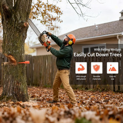 4-Pack Orange Spiked Logging Wedges, ABS Plastic (5.5″ & 8″) | Tree-Cutting Wedg