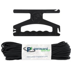 WindIt Wizard Spool Tool with 100′ Patterned 550 Paracord for Outdoor Survival
