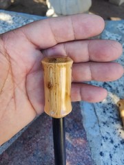 bushcraft 5″ x 1/2 » ferrocerium rod yew wood handle | Ferro rod | mischmetal