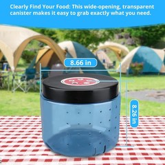 Bear Canister for Backpacking, Outdoor Airtight Food Storage Container, 7.2 L…