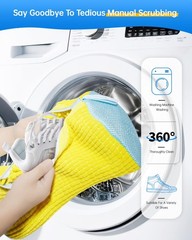 PTAHON Shoe Washing Machine Bag – Reusable Laundry X-Large, Yellow-1PCS