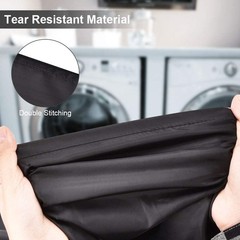 2 Pack Heavy Duty Large Laundry Bag 28×45 inch Extra Hamper inch, Black