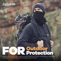 Fuinloth Neck Gaiter, 6 Pack Cooling UV One Size, 2 Black+2 Gray+2 Light Gray
