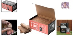 Pure Paraffin Wax Fire Starters 48 Count Odorless Cubes for Charcoal Grills