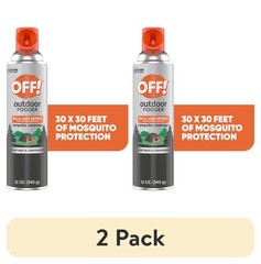 (2 pk) OFF! Outdoor Mosquito Fogger, Campsite Insecticide with up to 6 Hours