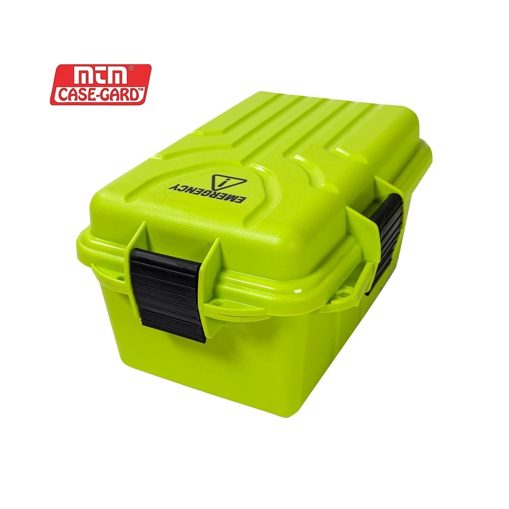 MTM Case-Gard Emergency Storage Box, 9.8″ × 6.8″ × 4.8″, Yellow/Green #EB2
