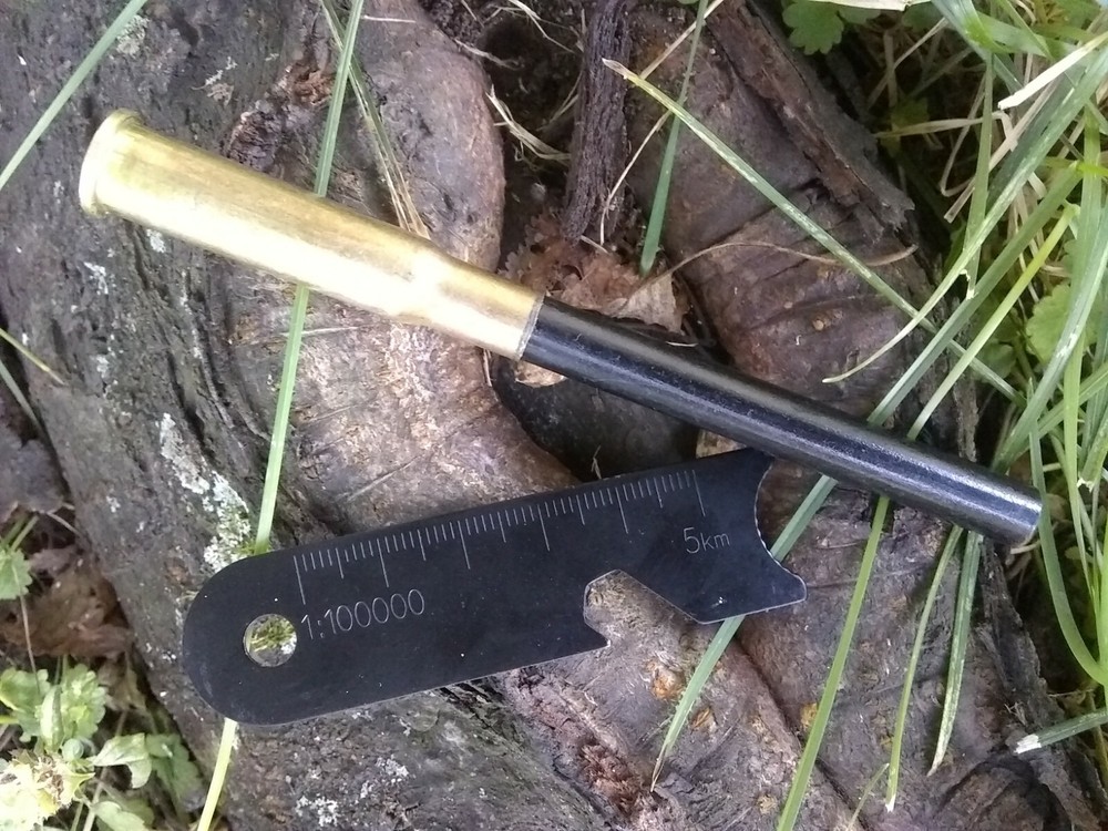 Ferro Rod & Striker with Brass Handle