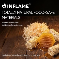 Fire Starters 300 Pcs Waterproof Natural Wood Wax Campfire Charcoal BBQ Grill
