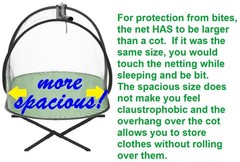 Mosquito Tent (Instant Pop up, Strong No-See-um Mesh, Poly Floor)