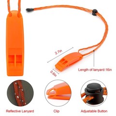 Hipat Emergency Whistle, Super Loud Floating Whistle with Small, Orange A