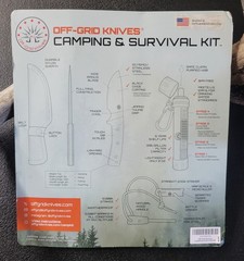 Off-Grid Camping & Survival Kit NEW Sealed Water Filter Fire Starter