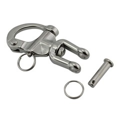 1 Pair Jaw Swivel Snap Shackle 316 Stainless Steel Sailboat Spinnaker Diving