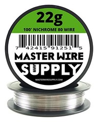 Nichrome 80-100′ – 22 Gauge Wire – 100ft – 0.65mm – 0.025in – Made in USA –