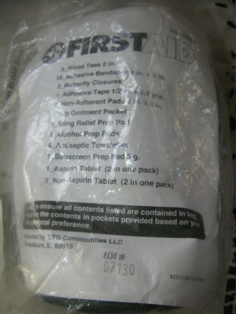 Vintage First Aid Kit Golf 40 Pc Set #16-LTD-974 LTD Commodities USA