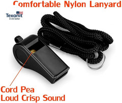 Whistle, Sports Whistles with Lanyard, Loud Crisp Sound Whistle Bulk Ideal for C