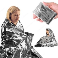 Emergency Mylar Thermal Blanket, Outdoor Survival Foil for First Aid, Camping, H
