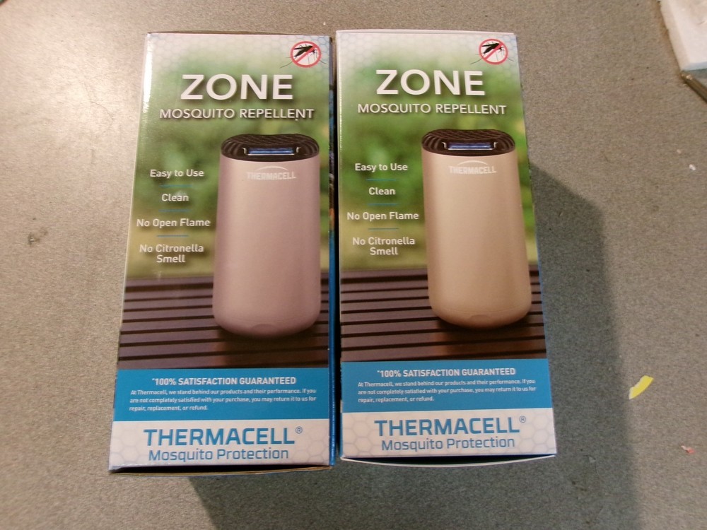 Mosquito Repellent Lantern Thermacell Patio Shield 15 Ft Zone Scent Free NEW 2X