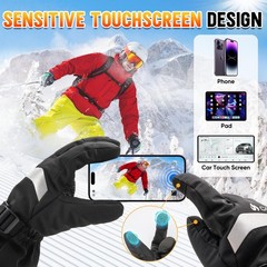 COZII Heated Gloves,7.4V Heated Gloves Men Women, Hand Warmers Rechargeable