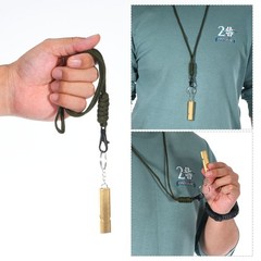 4Pcs Emergency Survival Whistle, Double Tubes Whistles Super Loud, Red