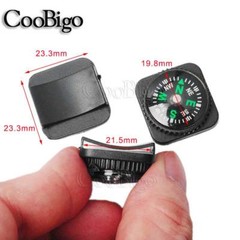 5X Watch Strap Mini Oil Filled Compass Button Paracord Camping Survival Kits